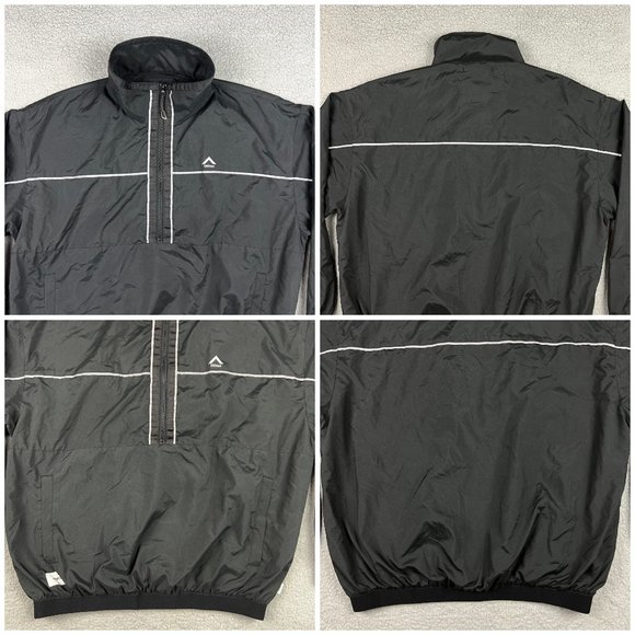 WTAPS Windbreaker Mens 02 Medium M Black Keeper Jacket Reflective 1/2 Zip Golf 2 - Picture 5 of 8